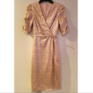 Rose Gold sequin dress sz 2